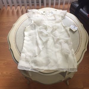 Milly of New York Ruffled Silk Top